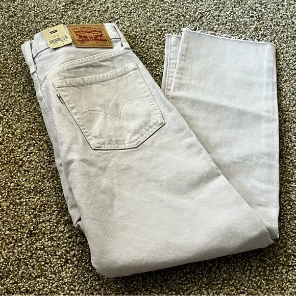 New with tags Levi's 501 light purple Straight Leg Jeans Classic Denim - Picture 8 of 11